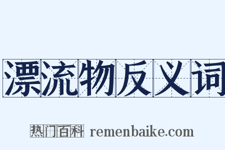漂流物反义词是什么意思的图片